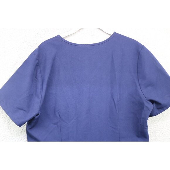 Figs Navy Blue Scrub Top-Size Large-PO #2453 - Picture 12 of 14
